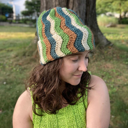 Cozy Ripple Beanie Crochet Pattern