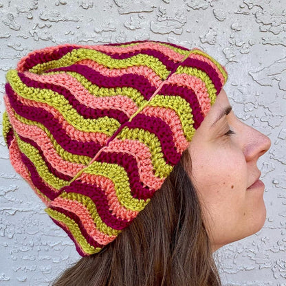 Cozy Ripple Beanie Crochet Pattern