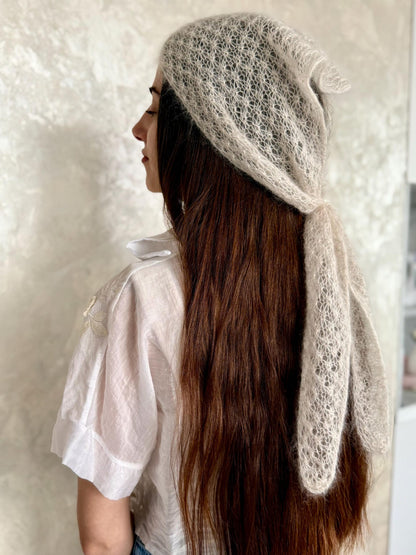 Moonlit Petals Scarf Knitting Pattern