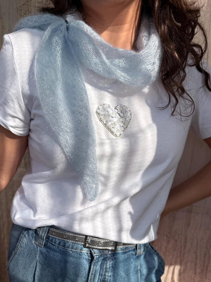 Moonlit Petals Scarf Knitting Pattern