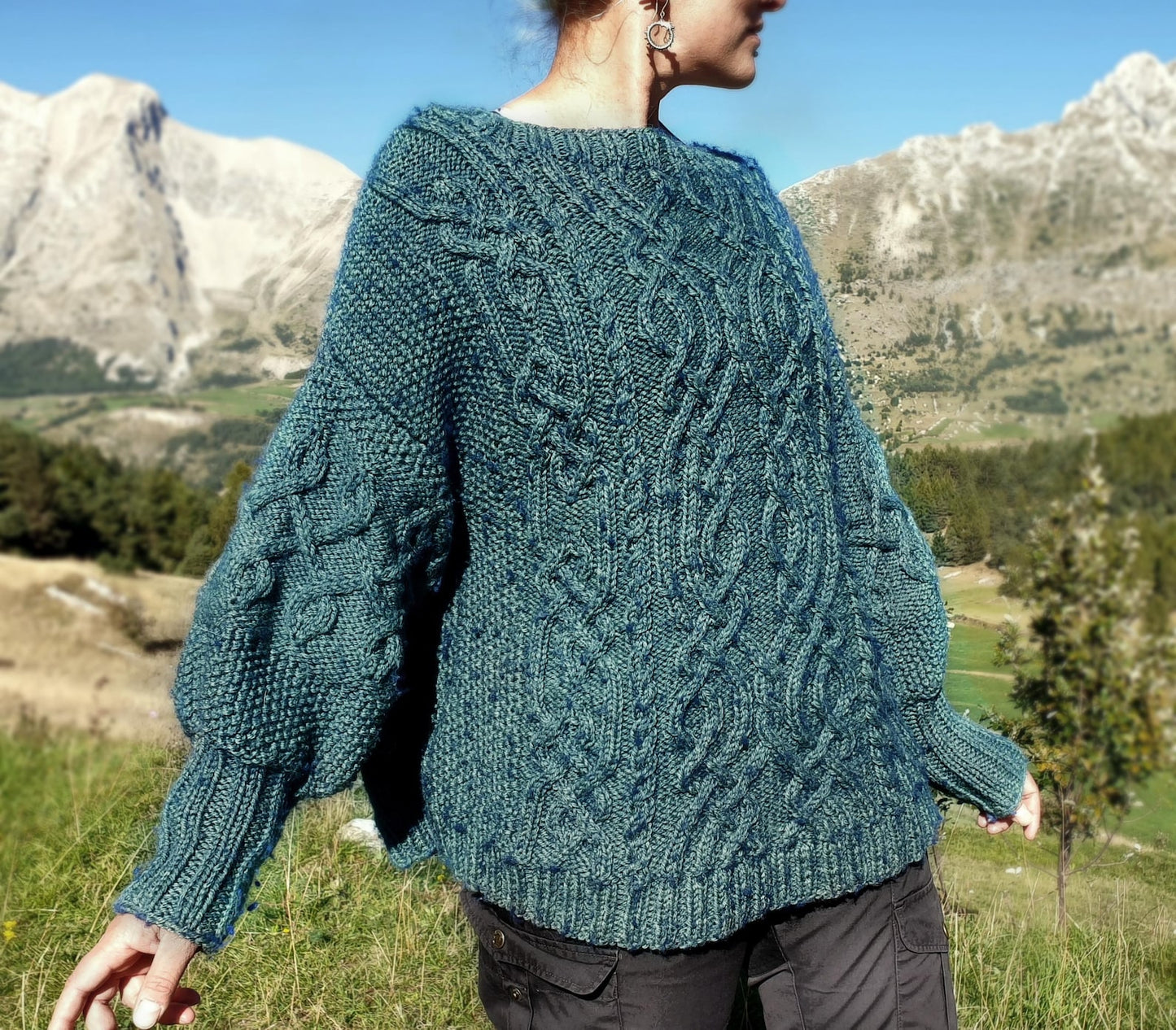 Aran Sweater Knitting Pattern
