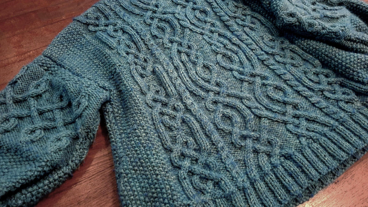 Aran Sweater Knitting Pattern