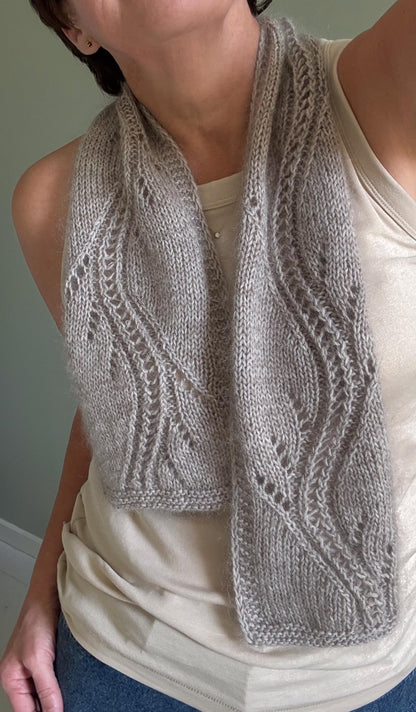 Golden Glow Scarf Knitting Pattern