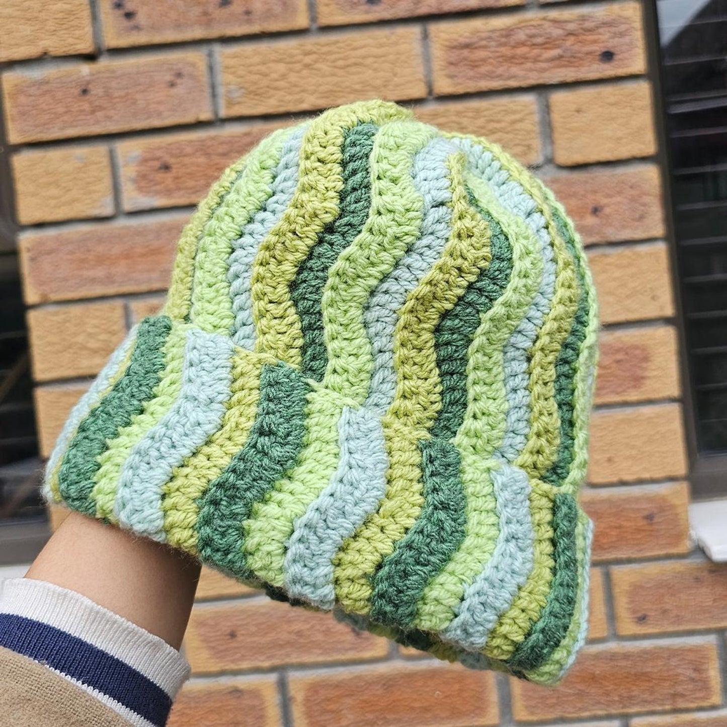 Cozy Ripple Beanie Crochet Pattern