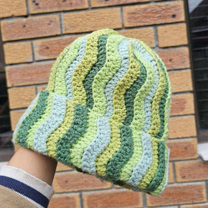 Cozy Ripple Beanie Crochet Pattern