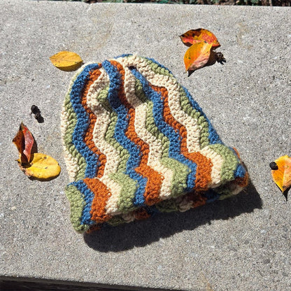 Cozy Ripple Beanie Crochet Pattern