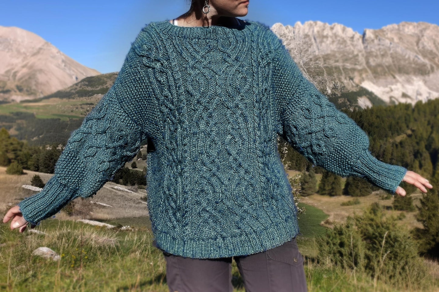 Aran Sweater Knitting Pattern