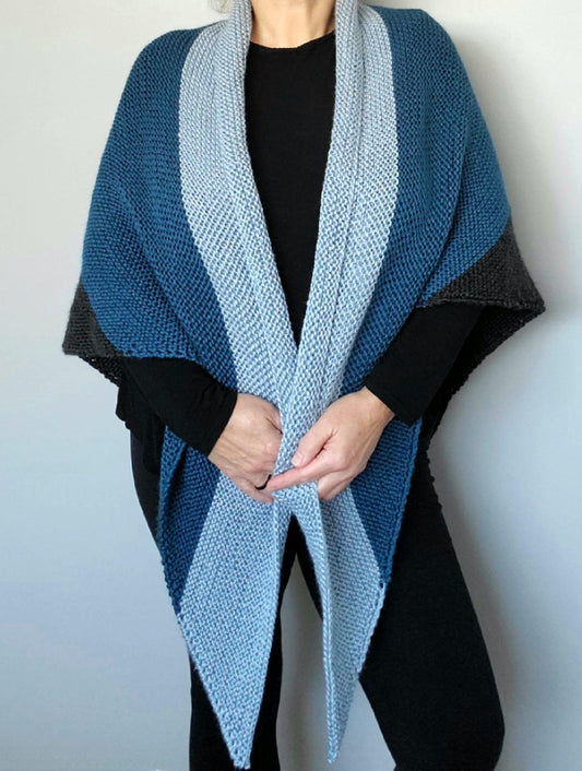 Easy Warmth Shawl knitting Pattern