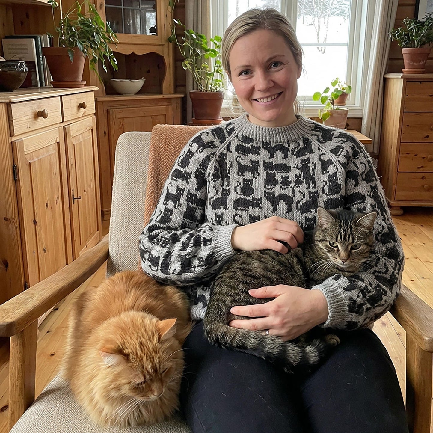 Cat Sweater Knitting Pattern