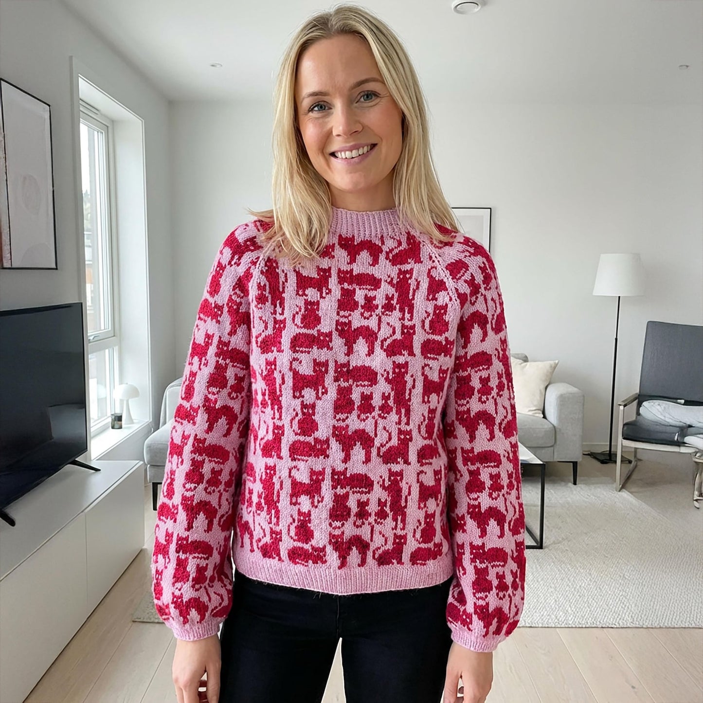 Cat Sweater Knitting Pattern