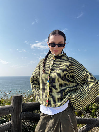 Cozy Stripe Cardigan Knitting Pattern