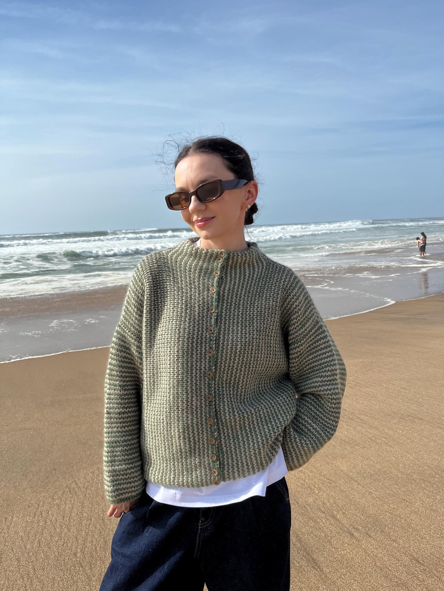 Cozy Stripe Cardigan Knitting Pattern