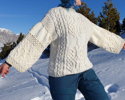 Aran Sweater Knitting Pattern