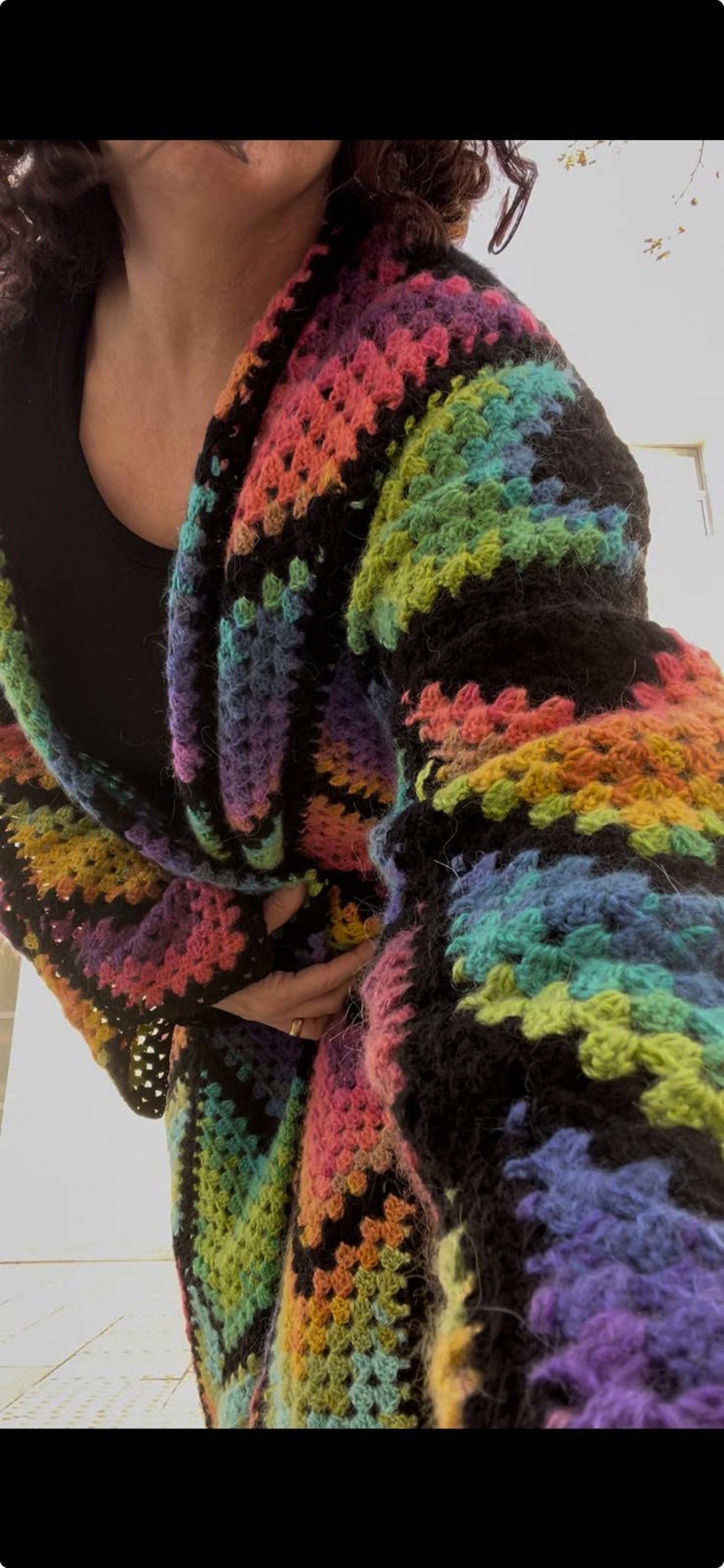 Boho Drift Long Coat - Crochet Pattern