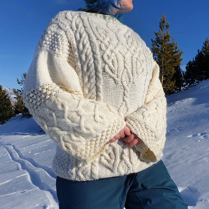 Aran Sweater Knitting Pattern
