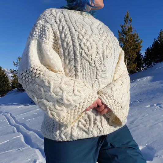 Aran Sweater Knitting Pattern