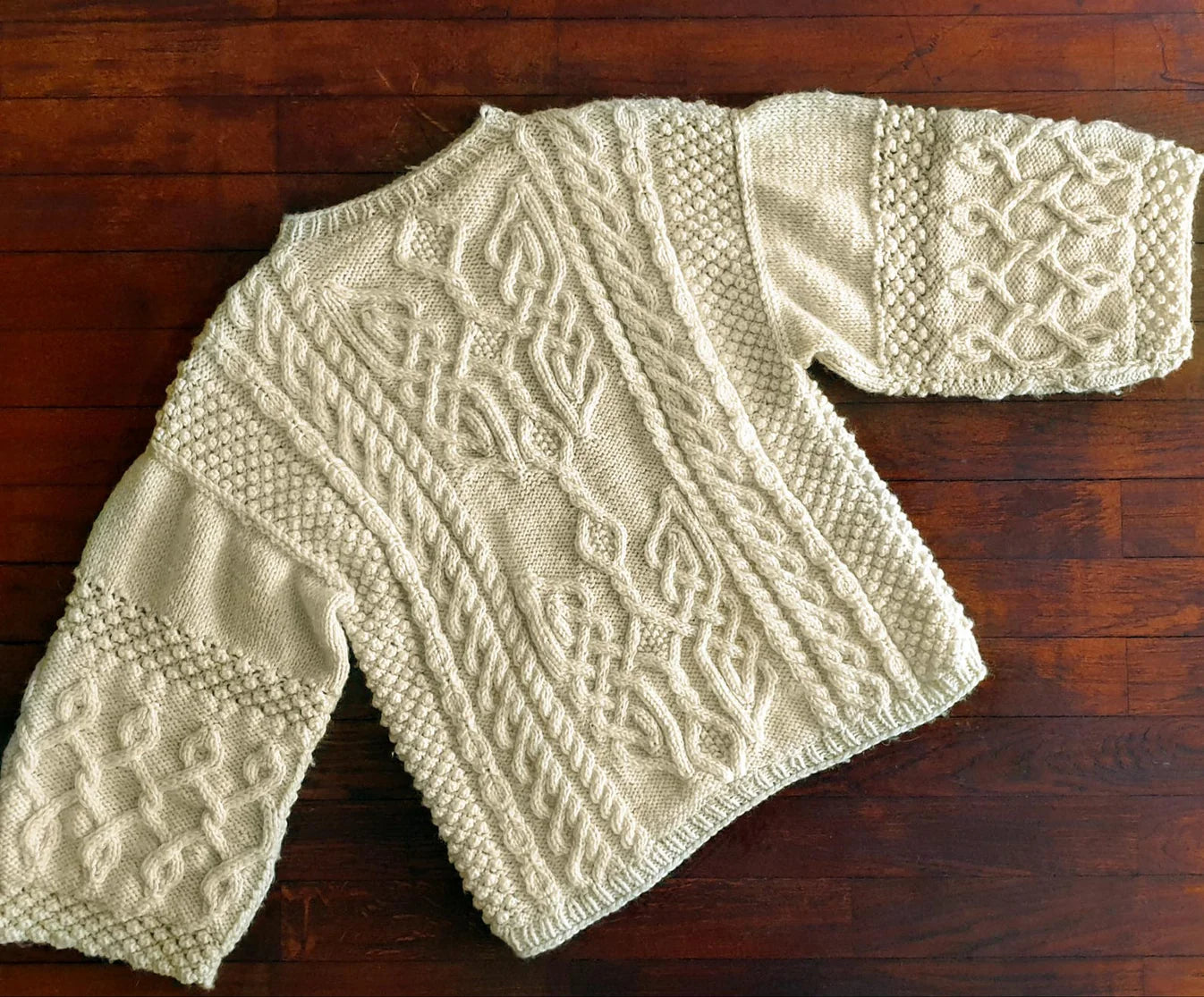 Aran Sweater Knitting Pattern