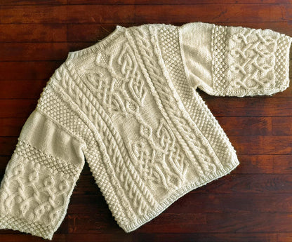 Aran Sweater Knitting Pattern