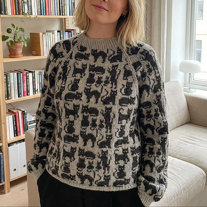 Cat Sweater Knitting Pattern