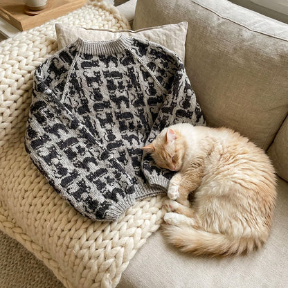 Cat Sweater Knitting Pattern