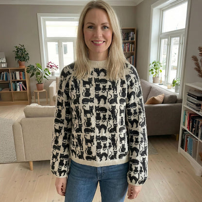 Cat Sweater Knitting Pattern