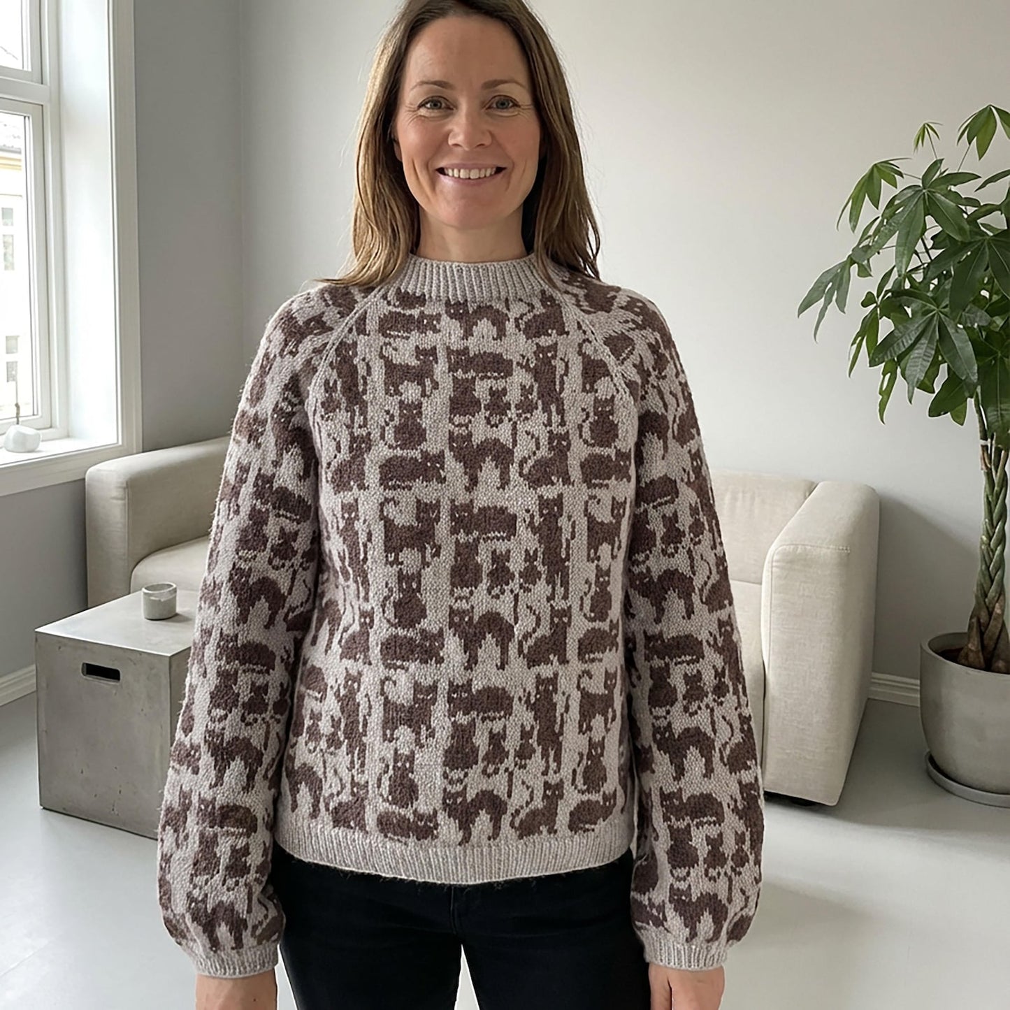 Cat Sweater Knitting Pattern