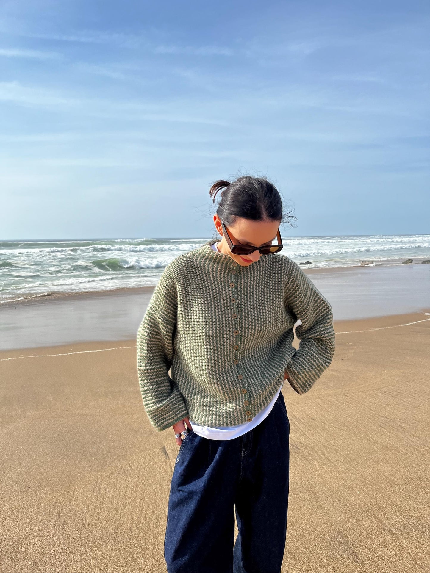 Cozy Stripe Cardigan Knitting Pattern