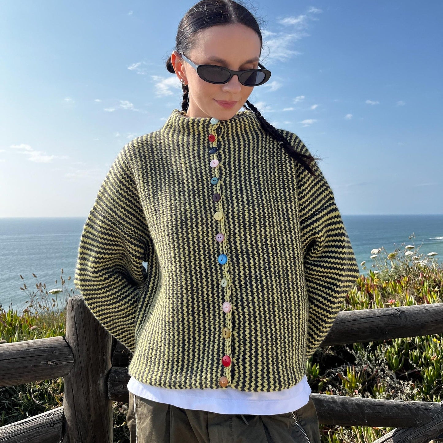 Cozy Stripe Cardigan Knitting Pattern