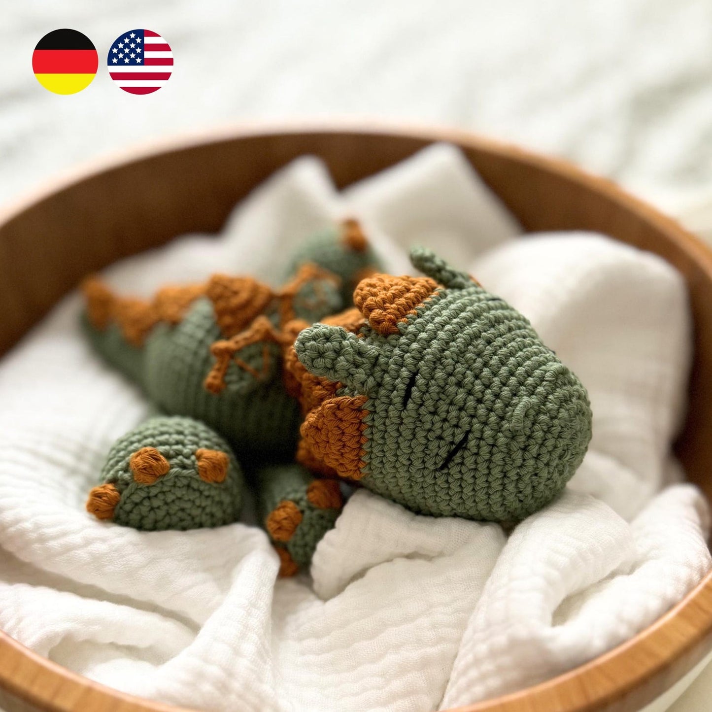 cute dragon crochet Pattern