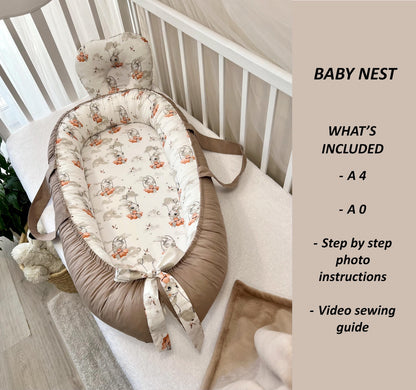 SnuggleNest Baby Cocoon Sewing Pattern
