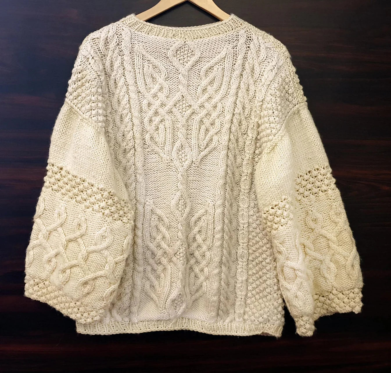 Aran Sweater Knitting Pattern