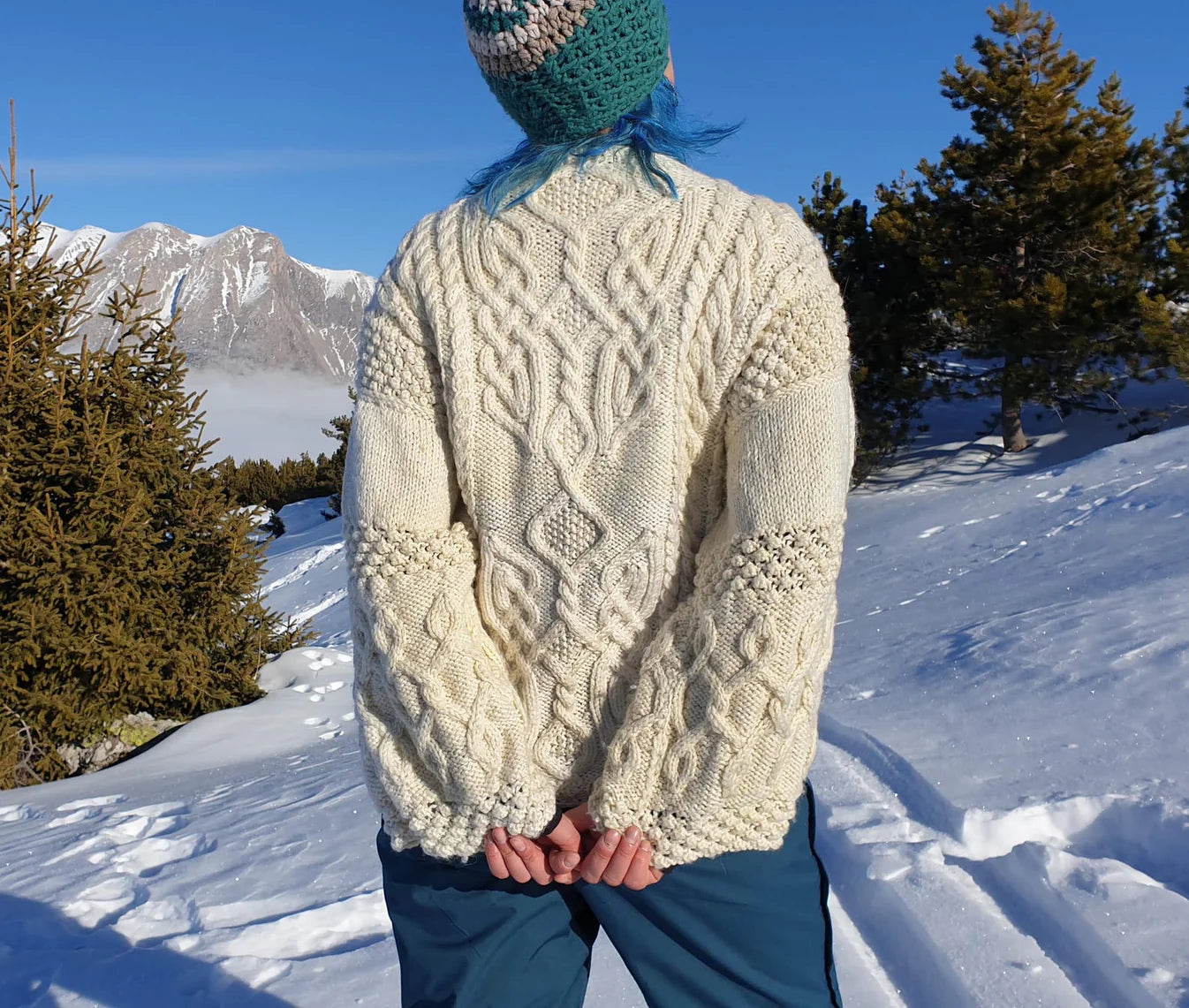 Aran Sweater Knitting Pattern