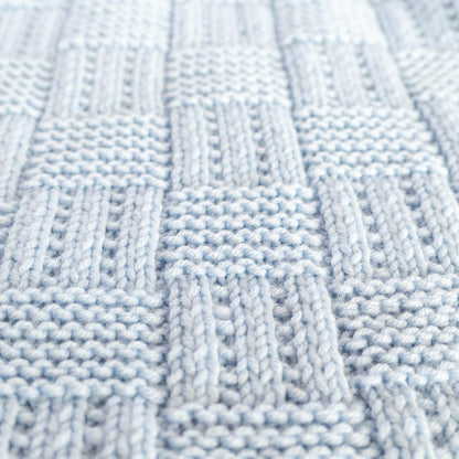 Cozy Checkered Baby Blanket Knitting Pattern