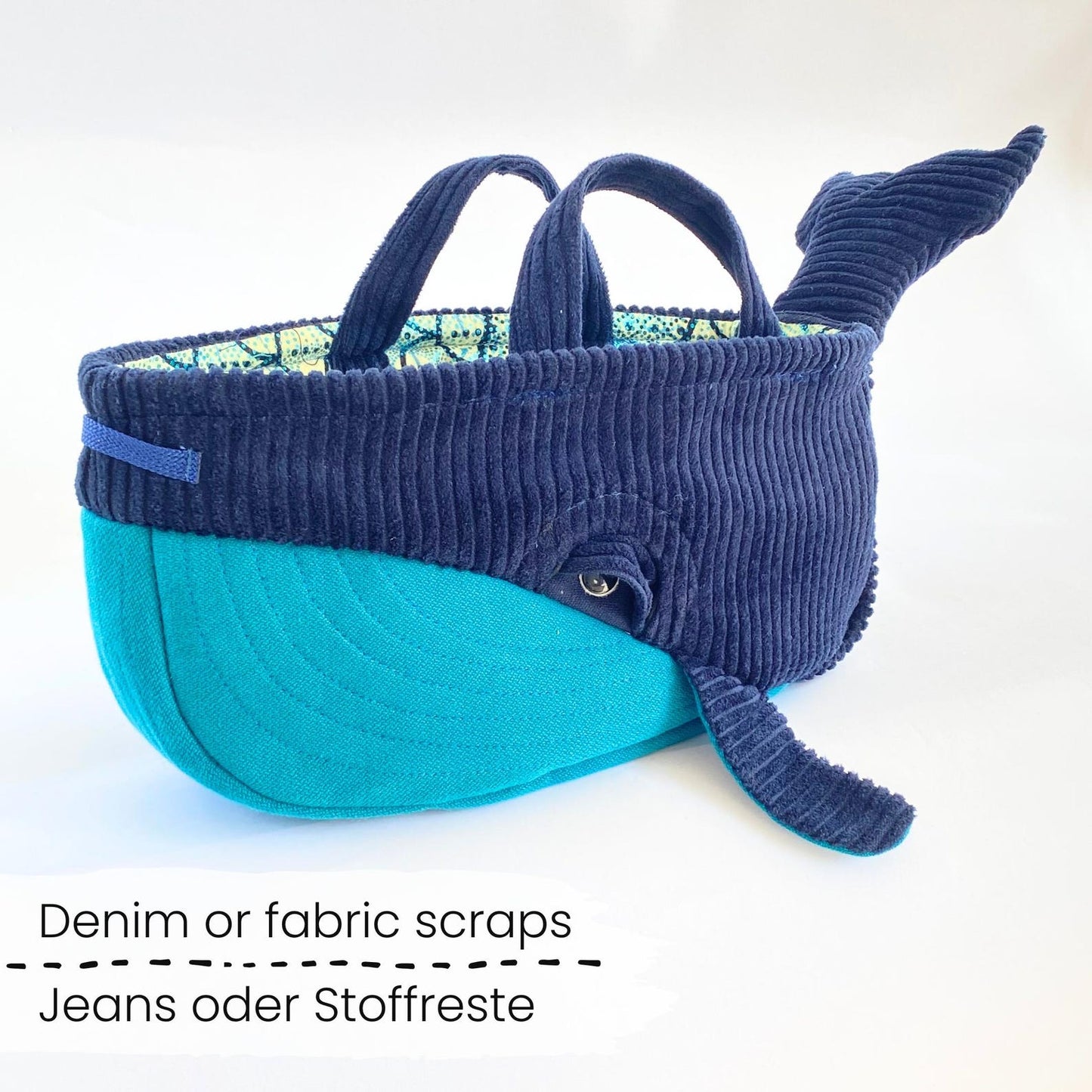 Practical Whale Basket - Sewing Pattern