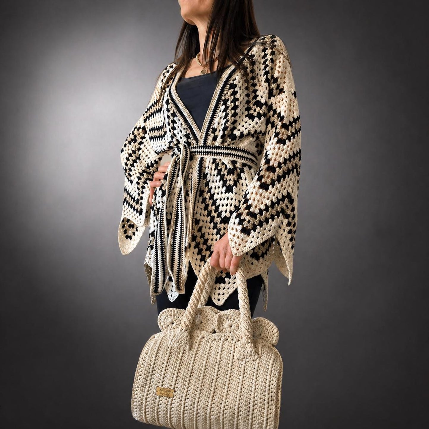 Boho Kimono Wrap - Crochet Pattern