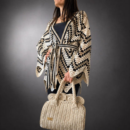 Boho Kimono Wrap - Crochet Pattern
