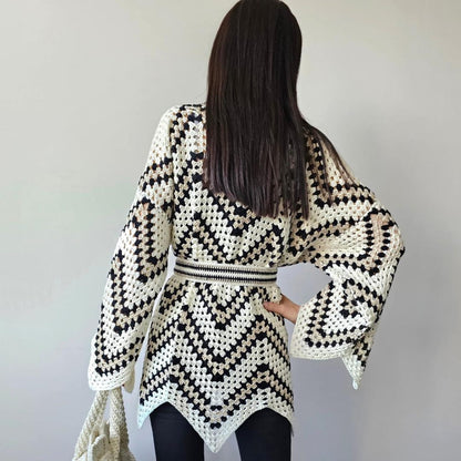 Boho Kimono Wrap - Crochet Pattern