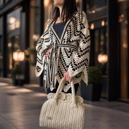 Boho Kimono Wrap - Crochet Pattern