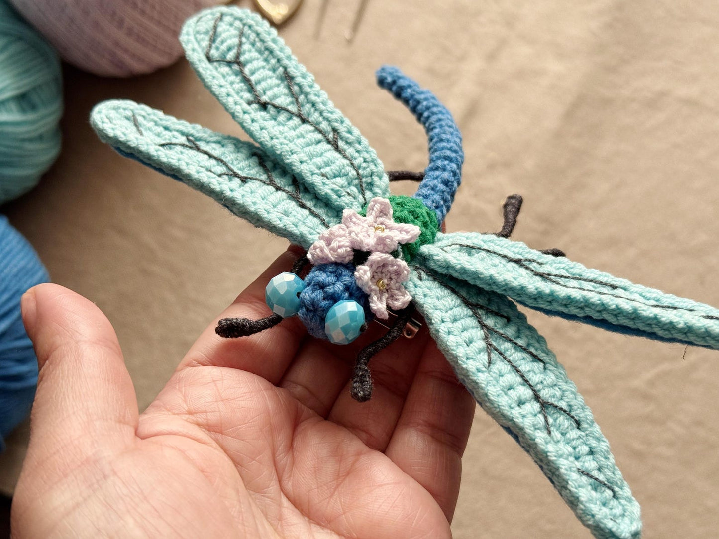 Crystal Wing Dragonfly - Crochet Pattern