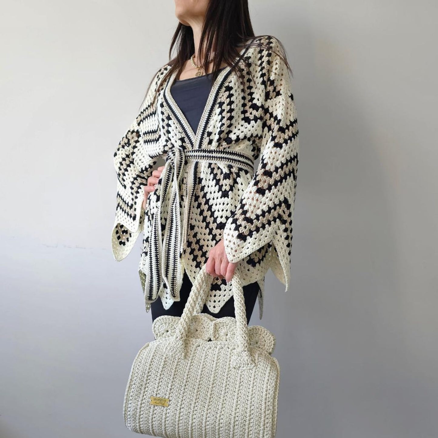 Boho Kimono Wrap - Crochet Pattern