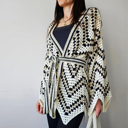 Boho Kimono Wrap - Crochet Pattern
