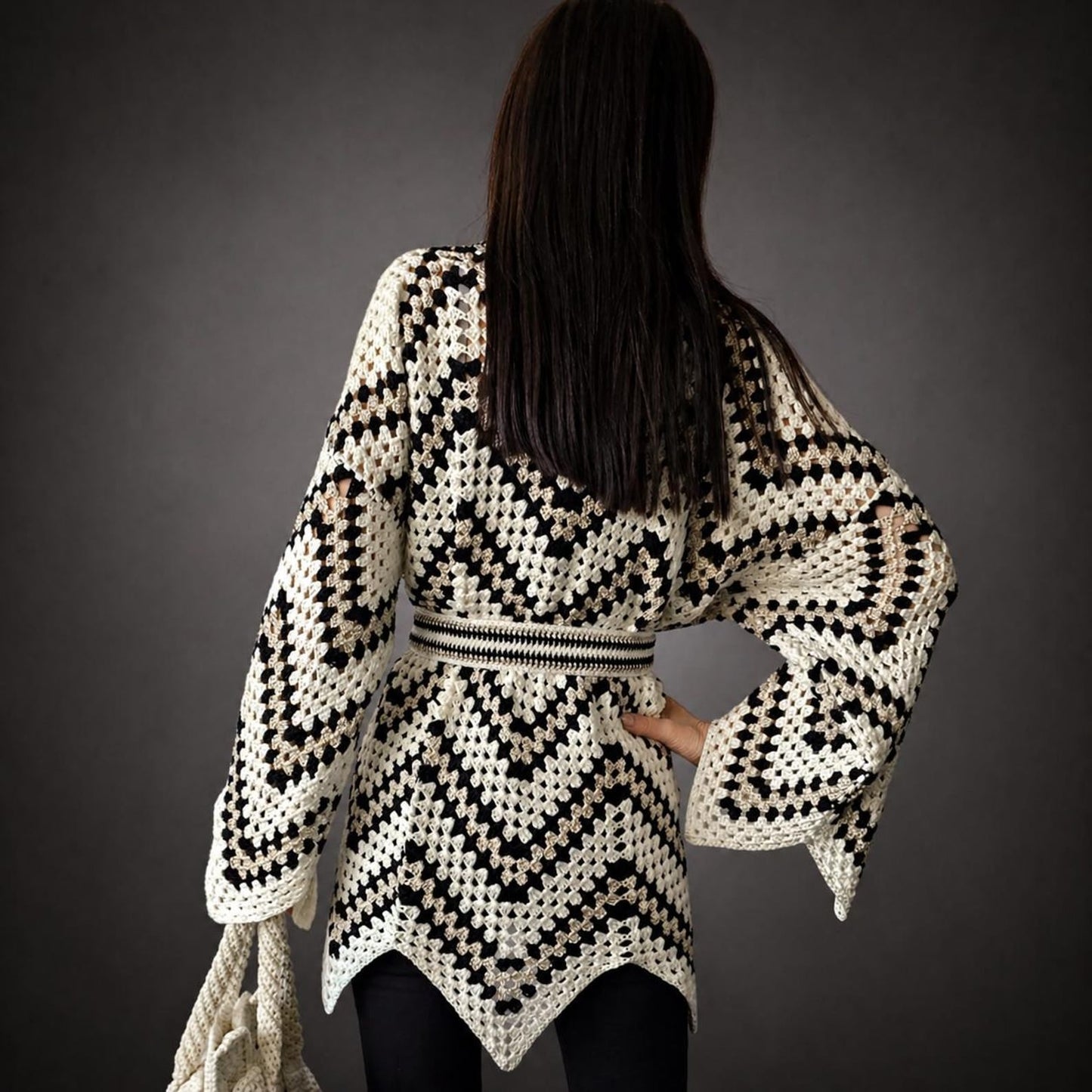 Boho Kimono Wrap - Crochet Pattern