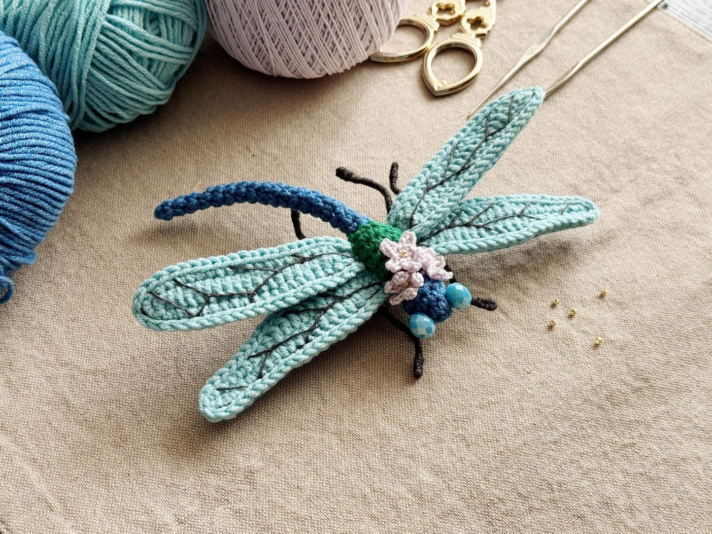 Crystal Wing Dragonfly - Crochet Pattern