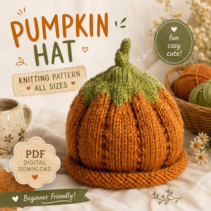 Cozy Pumpkin Hat Knitting Pattern