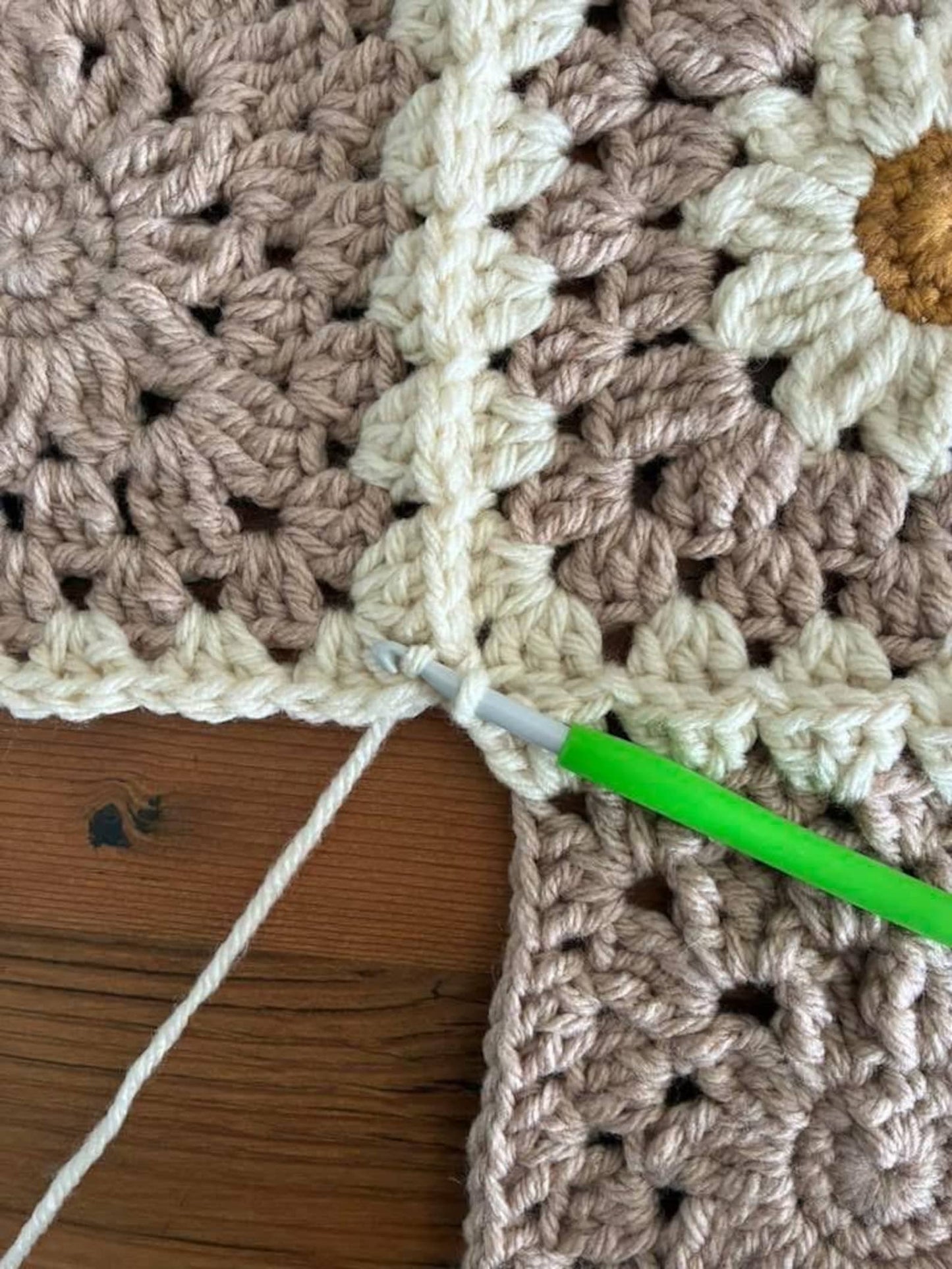Daisy Cozy Throw Crochet Pattern