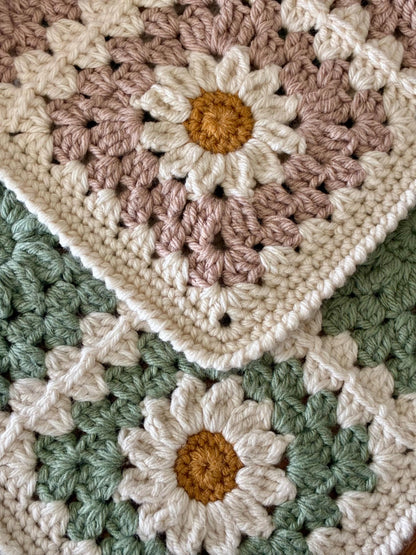 Daisy Cozy Throw Crochet Pattern