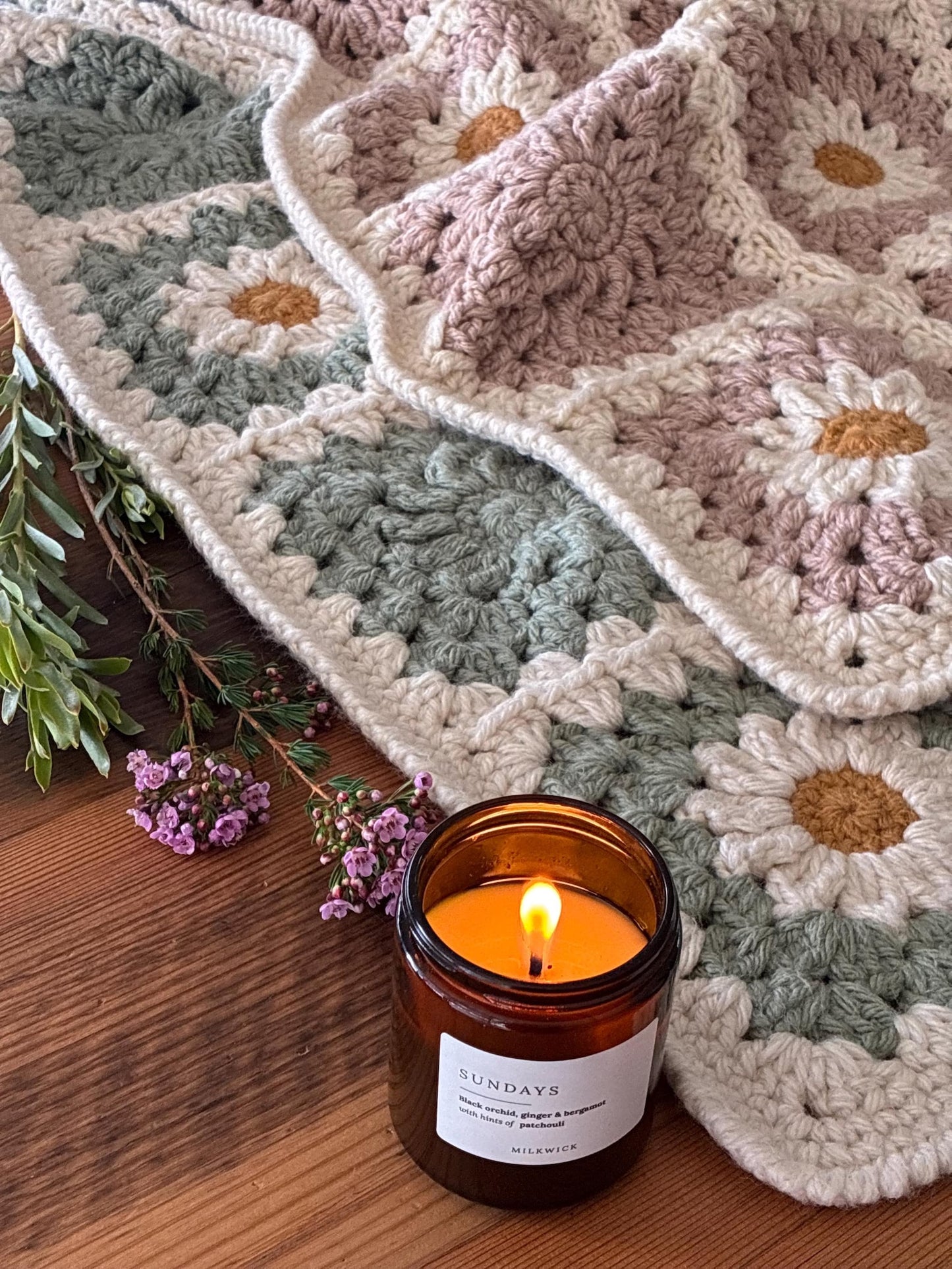 Daisy Cozy Throw Crochet Pattern