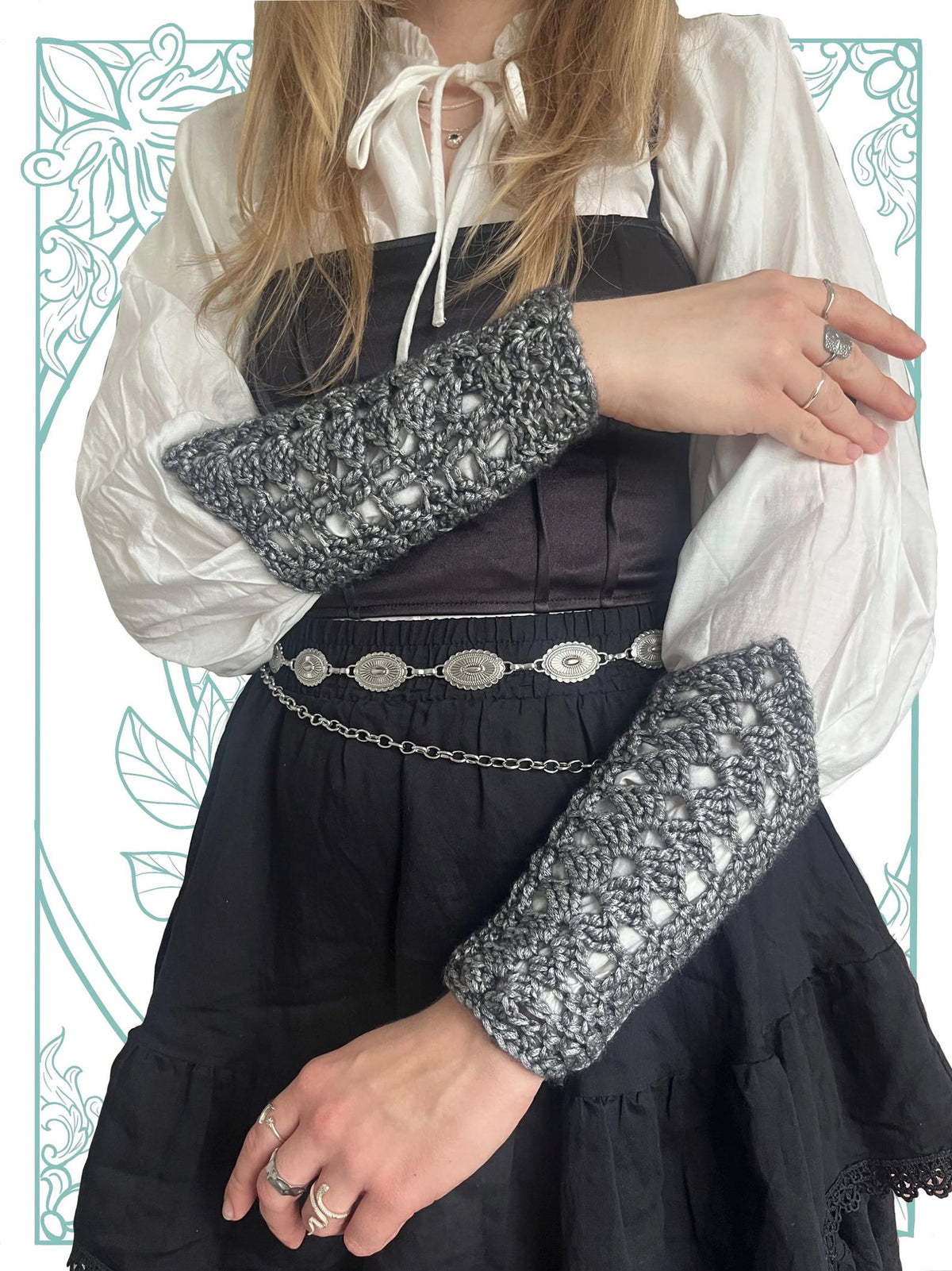 Fantasy Hero Bracers Crochet Pattern