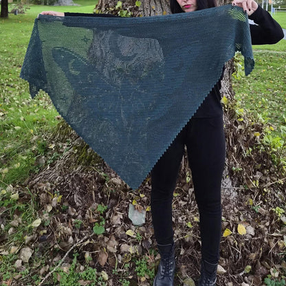 Midnight Butterfly Shawl Crochet Pattern