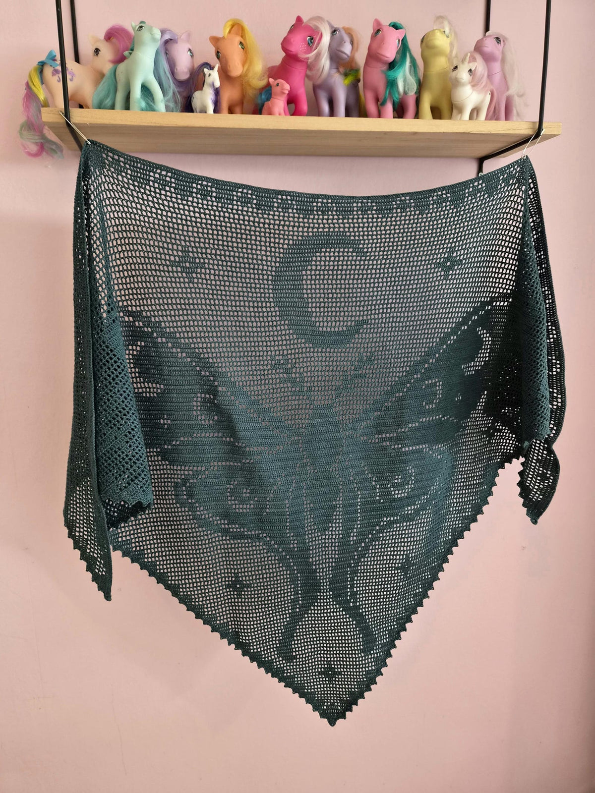 Midnight Butterfly Shawl Crochet Pattern